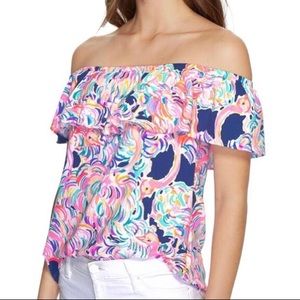 Lilly Pulitzer La Fortuna Top Head in the Sand